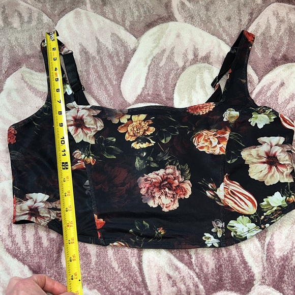 Tilly’s West of Melrose Floral Mesh Corset Tank Top - SEE DESCRIPTION - Picture 10 of 12